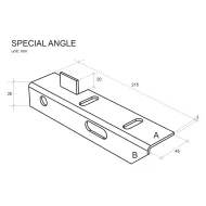 Nerezov� bo�nice pro schodi��ov� stupn� FLOMA GrpGr - 2 ks