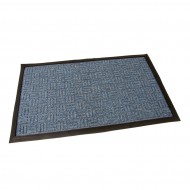 Modr textiln vstupn roho Criss Cross - 75 x 45 x 1 cm