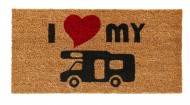 Kokosov vnitn istc vstupn roho FLOMA Ruco I love my caravan - 25 x 50 x 1,5 cm
