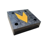 �erno-�lut� gumov� reflexn� doraz na rampu - 33 x 33 x 9 cm