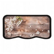 Plastov odkapva na boty FLOMA Flowers &amp; Wood - 38 x 75 x 2,1 cm