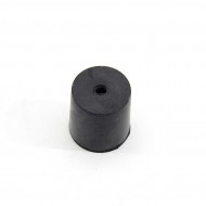 Černý gumový válcový doraz s dírou pro šroub FLOMA - průměr 3 cm x 3 cm - zvětšit obrázek
