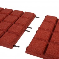 erven gumov certifikovan dopadov dlaba (V45/R25BIG) FLOMA - 50 x 50 x 4,5 cm - zvtit obrzek