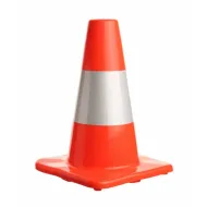 Oran�ov� plastov� PVC reflexn� extra odoln� dopravn� ku�el - 22 x 30 cm