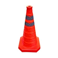 Oran�ov� skl�dac� dopravn� reflexn� ku�el FLOMA - 24 x 24 x 45 cm