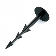 ern plastov kotvc heb Pin - 10,5 cm - 50 ks - zvtit obrzek