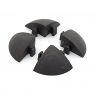 Hnd plastov rohov njezd pro terasovou dlabu Linea Woodenlike - 5,4 x 5,4 x 2,5 cm