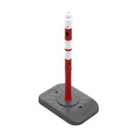 erveno-bl plastov (PPC) dopravn vstran sloupek FLOMA - 6,3 x 100 cm