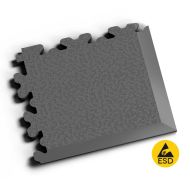 Grafitov� PVC vinylov� rohov� n�jezd Fortelock XL ESD 2236 (had� k��e) - 14,5 x 14,5 x 0,4 - zv�t�it obr�zek