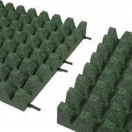 Zelen gumov certifikovan dopadov dlaba FLOMA V80/R50 - 100 x 100 x 8 cm - zvtit obrzek