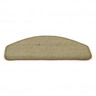 Svtle hnd kobercov plkruhov nlap na schody Sisal - 25 x 65 cm