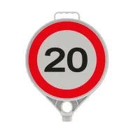Plastov (PPC) dopravn vstran znaka Nejvy povolen rychlost 20 km FLOMA - 28 x 28  - zvtit obrzek