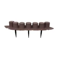 Hn�d� plastov� zahradn� obrubn�k GC70 - 405 x 6 cm
