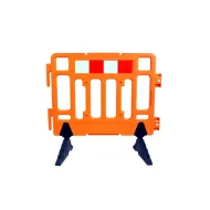 Oran�ov� plastov� reflexn� mobiln� bari�ra - 110 x 100 cm