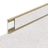 PVC vinylov� soklov� podlahov� li�ta Fortelock Business Sauda gold rush G001 beige - 200 x