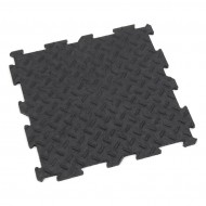 ern gumov puzzle modulov dlaba Alpha - 30 x 30 x 0,7 cm - 10 ks - zvtit obrzek
