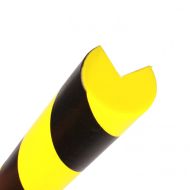 �erno-�lut� p�nov� kulat� ochrana roh� zd� a st�n (L-profil) - 4 x 100 cm