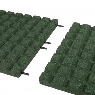 Zelen gumov certifikovan dopadov dlaba FLOMA V45/R15 - 100 x 100 x 4,5 cm - zvtit obrzek