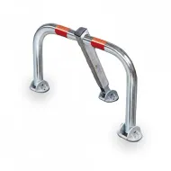 St��brn� ocelov� parkovac� z�brana - 83 x 46,4 cm - zv�t�it obr�zek