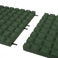 Zelen gumov certifikovan dopadov dlaba FLOMA V50/R15 - 100 x 100 x 5 cm - zvtit obrzek