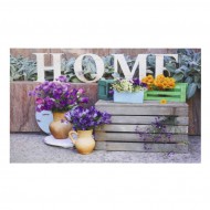 Vnitřní čistící vstupní rohož FLOMA Gallery Home Flower - délka 45 cm, šířka 75 cm a výška - zvětšit obrázek