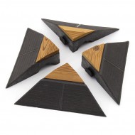 Devn rohov njezd pro terasovou dlabu Linea Combi-Wood - 6,5 cm - 4 ks