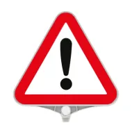 Plastov (PPC) dopravn vstran znaka Jin nebezpe FLOMA - 39 x 39 cm - zvtit obrzek