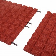 erven gumov dopadov elastick dlaba FLOMA V40/R15 - 50 x 50 x 4 cm - zvtit obrzek