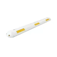 B�l� plastov� parkovac� doraz FLOMA PS-45 - 100 x 13 x 4,5 cm