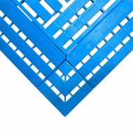 Modr protiskluzov prmyslov roho WORK-DECK - 60 x 120 x 2,5 cm