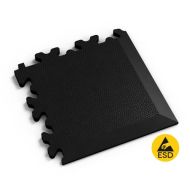 �ern� PVC vinylov� rohov� n�jezd Fortelock Industry ESD - 14,5 x 14,5 x 0,7 cm - zv�t�it obr�zek