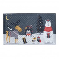 Textiln gumov istc vnitn vstupn roho FLOMA Night Xmas Party - 45 x 75 x 1,1 cm