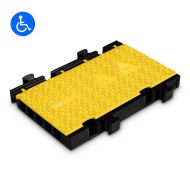 �erno-�lut� plastov� modul�rn� kabelov� most s v�kem DEFENDER MIDI 5 2D HV - 50 x 32,5 x 5