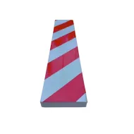 �erveno-b�l� p�nov� ochrana zd�, st�n (p�s) - 50 x 10 x 2 cm