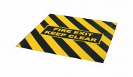 erno-lut korundov protiskluzov pska s potiskem FLOMA Fire Exit Marker - 100 x 100 cm