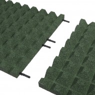 Zelen gumov certifikovan dopadov dlaba FLOMA V40/R28 - 100 x 100 x 4 cm - zvtit obrzek