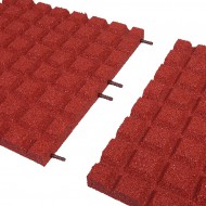 erven gumov certifikovan dopadov dlaba FLOMA V40/R15 - 100 x 100 x 4 cm - zvtit obrzek