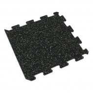 erno-zelen gumov modulov puzzle dlaba (okraj) FLOMA IceFlo SF1100 - 47,8 x 47,8 x 0,8 - zvtit obrzek