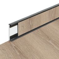 PVC vinylov� soklov� podlahov� li�ta Fortelock Business Tyrolean oak W001 graphite - 200 x