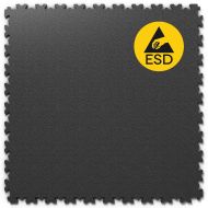 �ern� PVC vinylov� z�t�ov� dla�ba Fortelock Industry ESD - 51 x 51 x 0,7 cm