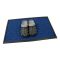 Modr textiln vstupn roho Criss Cross - 45 x 75