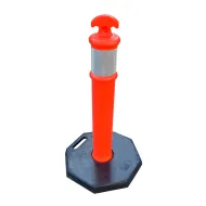 �erven� plastov� (PE) sloupek s gumov�m podstavcem FLOMA BWB91 - 14 x 74 cm