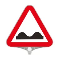 Plastov (PPC) dopravn vstran znaka Nerovnost vozovky FLOMA - 39 x 39 cm - zvtit obrzek