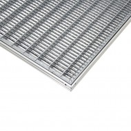 Kovov venkovn istc vstupn roho s rmem FLOMA SteelMat - 60 x 120 x 2,5 cm - zvtit obrzek