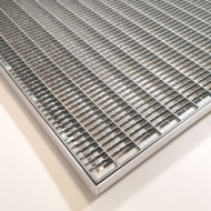 Kovov venkovn istc vstupn roho s rmem FLOMA SteelMat - 60 x 80 x 2,7 cm - zvtit obrzek