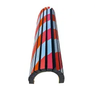 �erveno-b�l� p�nov� ochrana sloup� - 44 x 25 x 2 cm