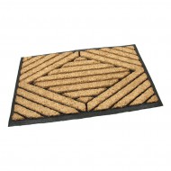 Kokosov istic venkovn vstupn roho FLOMA Rectangle - Stripes - dlka 45 cm, ka 75 