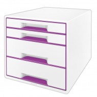 Stoln kostka Leitz WOW 4 zsuvky - purpurov