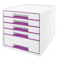 Stoln kostka Leitz WOW 5 zsuvek - purpurov