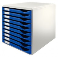 Zsuvkov box Leitz 10 zsuvek, modr